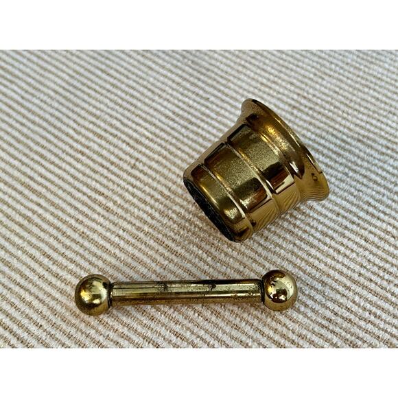 Mini Vintage Brass Pestel and Mortar, Wiccan, Herbs, Kitchen, Pharmacy - Picture 8 of 9